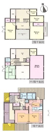 釜利谷西貸家の物件間取画像